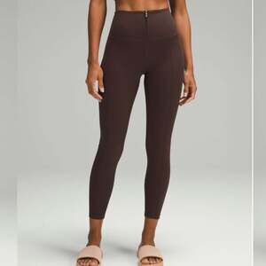 Lululemon Espresso Align High Rise Zip Front Leggings